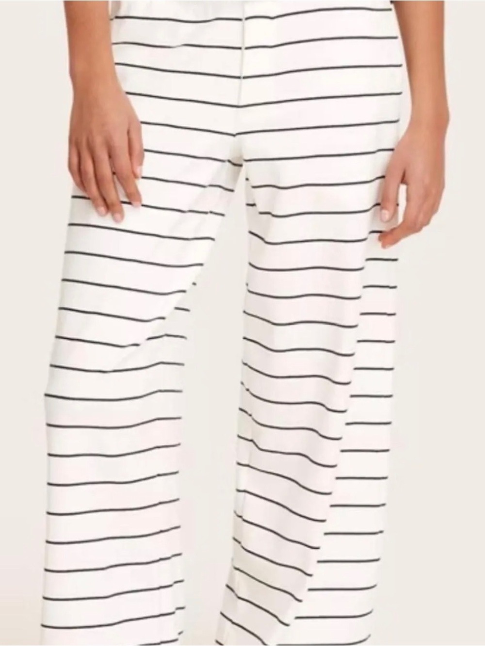 Parke Target Collab Pants White with Stripe Size Large NWOT